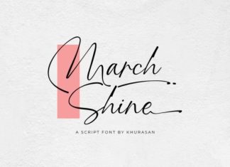 March Shine Handwritten Font