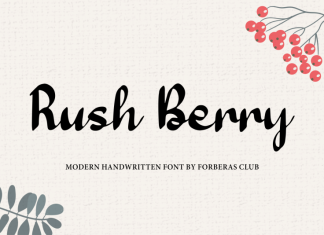 Rush Berry Script Font