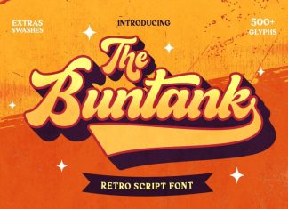 The Buntank Script Font