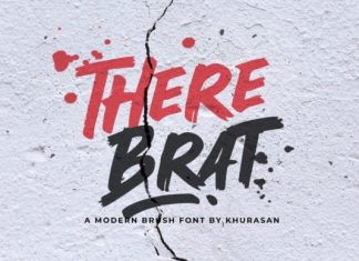 There Brat Brush Font