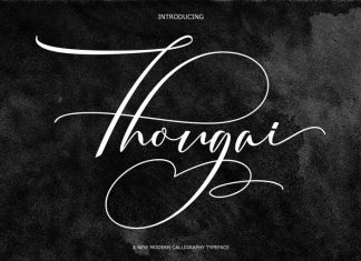 Thougai Calligraphy Font