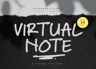 Virtual Note Display Font