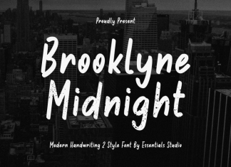 Brooklyne Midnight Display Font