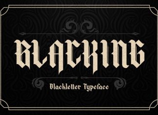 Blacking Blackletter Font