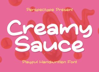 Creamy Sauce Display Font