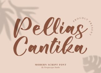 Pellias Cantika Script Font