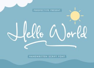 Hello World Script Font