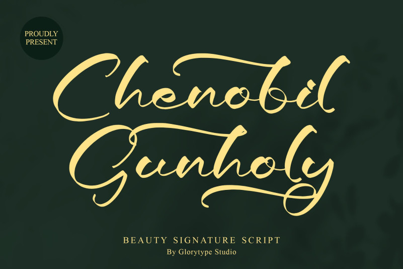Chenobil Gunholy Script Font