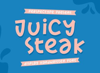 Juicy Steak Display Font