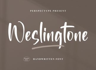 Weslingtone Script Font