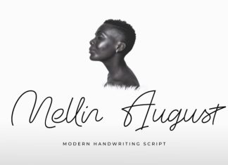 Mellin August Handwritten Font
