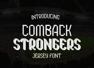 Comback Strongers Display Font