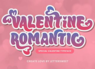 Valentine Romantic Display Font