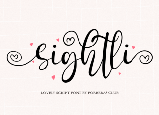 Sightli Calligraphy Font