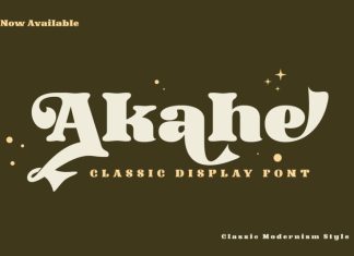 Akahe Serif Font