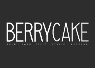 Berrycake Sans Serif Font