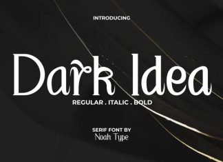 Dark Idea Display Font