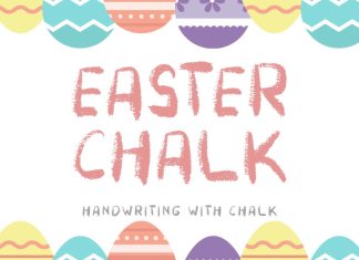 Easter Chalk Display Font