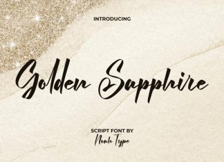 Golden Sapphire Script Font