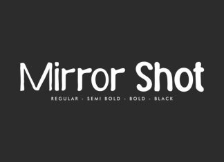 Mirror Shot Display Font