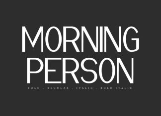 Morning Person Sans Serif Font