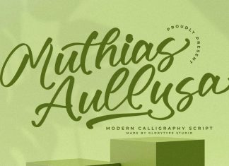 Muthias Aullysa Calligraphy Font