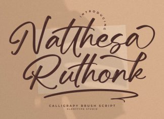Natthesa Ruthonk Brush Font