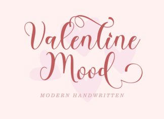 Valentine Mood Calligraphy Font