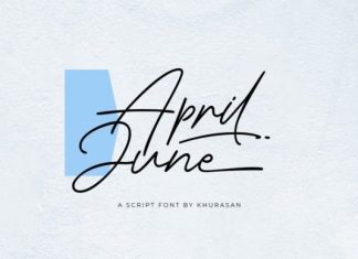 April June Handwritten Font