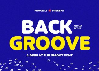 Back Groove Display Font