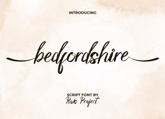 Bedfordshire Script Font