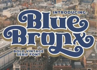 Blue Bronx Serif Font