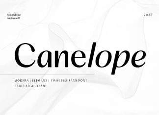 Canelope Sans Serif Font