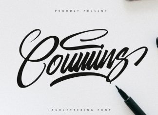 Coumins Calligraphy Font