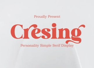 Cresing Serif Font