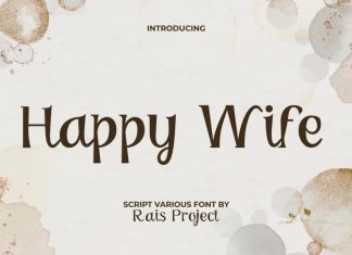 Happy Wife Display Font