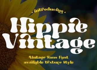 Hippie Vintage Display Font