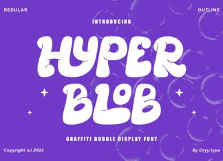 Hyper Blob Display Font