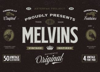 Melvins Display Font