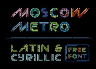 Moscow Metro Display Font