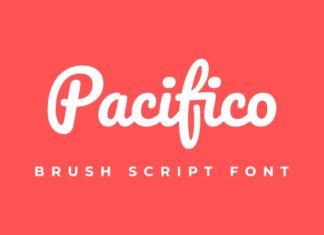 The Pacifico Brush Script Font