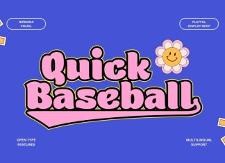 Quick Baseball Display Font