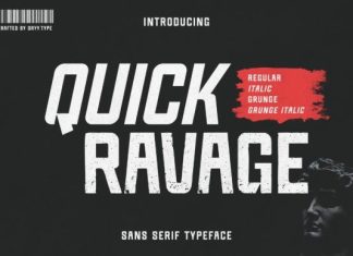 Quick Ravage Display Font