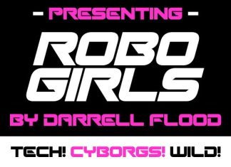 Robo Girls Display Font