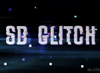 SD Glitch Display Font