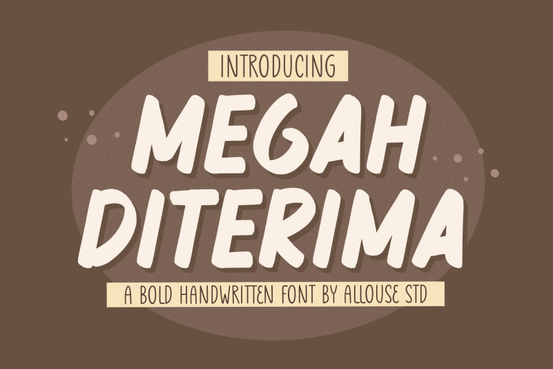 Megah Diterima Display Font