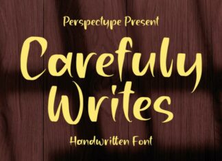 Carefuly Writes Script Font