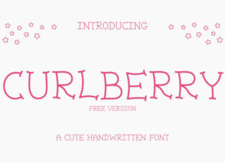 Curlberry Display Font