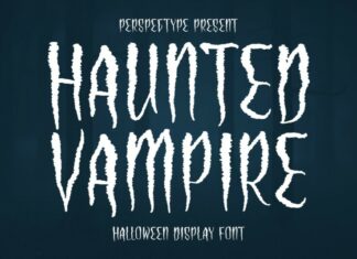 Haunted Vampire Display Font