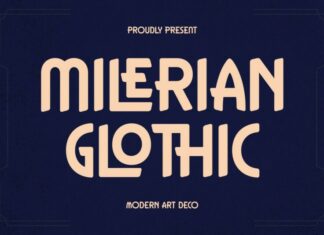 Milerian Glothic Display Font